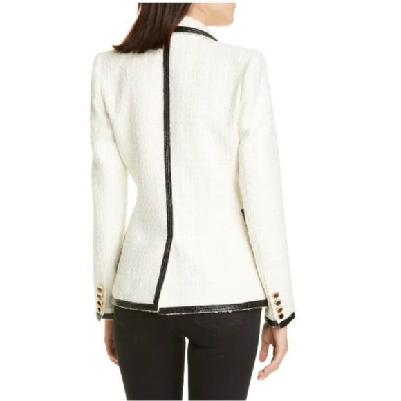 Veronica Beard White and Black Blazer Size 10 - Picture 3 of 8